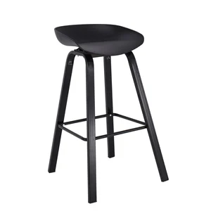 PENT Σκαμπό Bar Μέταλλο Μαύρο, PP Μαύρο