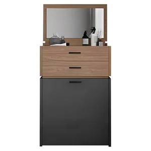 VANITY Τουαλέτα Sonoma Oak/Grey (ενσωματωμένος καθρέπτης & σκαμπό)